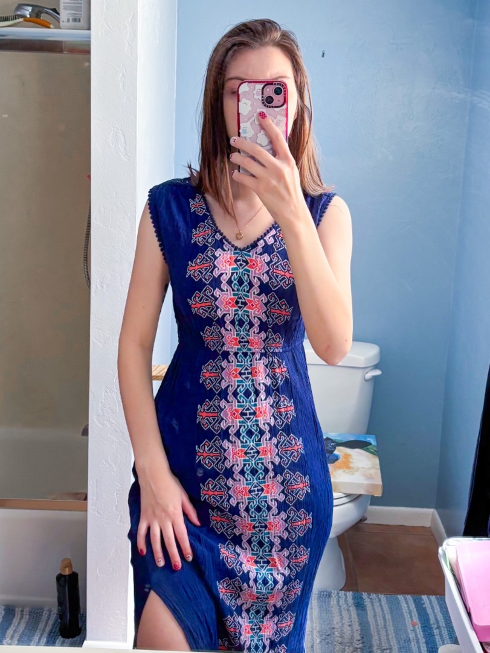 Navy Blue Maxi Dress